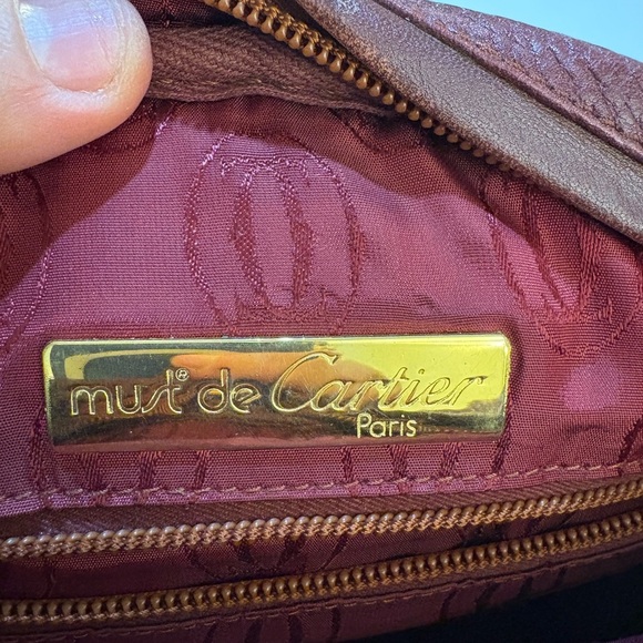 Cartier Brown Leather Crossbody Bag - Picture 4 of 7